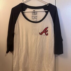 Atlanta Braves Ladies scoop neck Graphic Tee